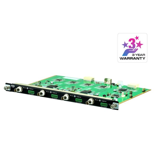 Aten VM7404 4-Port SDI Input Board for VM1600A/VM3200, Connects up to 4SDI inputs, Supports SD-SDI, HD-SDI and 3G-SDI formats Aten VM7404 4-Port SDI Input Board for VM1600A/VM3200, Connects up to 4SDI inputs, Supports SD-SDI, HD-SDI and 3G-SDI formats